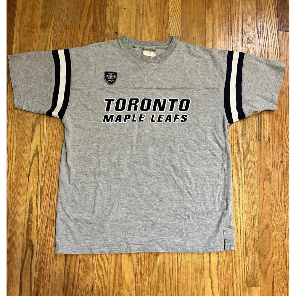 Vintage Y2K Toronto Maple Leafs T Shirt Men's XL Grey